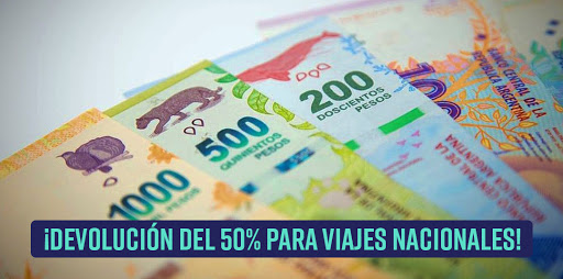 devolucion del 50% para viajes nacionales