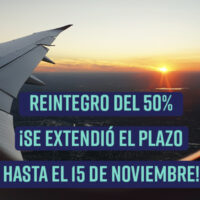 Previaje Extendido: hasta el 15/11 podes acceder al reintegro del 50%