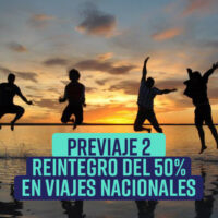 «PreViaje 2» Reintegro del 50% para tus vacaciones