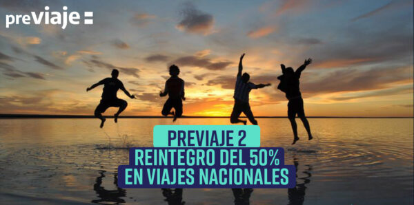 Previaje 2. Reintegro del 50% en viajes nacionales